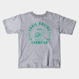 Snail Racing Champ Kids T-Shirt